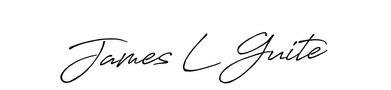 Also we have James L Guite name is the best signature style. Create professional handwritten signature collection using Antro_Vectra_Bolder autograph style. James L Guite signature style 7 images and pictures png