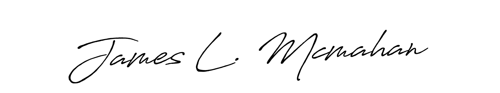 Design your own signature with our free online signature maker. With this signature software, you can create a handwritten (Antro_Vectra_Bolder) signature for name James L. Mcmahan. James L. Mcmahan signature style 7 images and pictures png