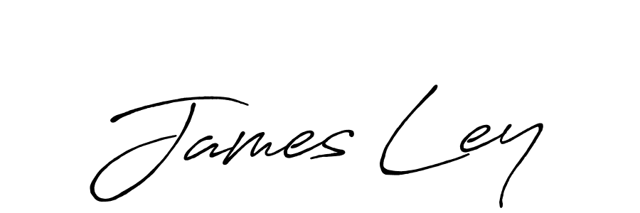 James Ley stylish signature style. Best Handwritten Sign (Antro_Vectra_Bolder) for my name. Handwritten Signature Collection Ideas for my name James Ley. James Ley signature style 7 images and pictures png