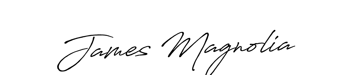 Make a short James Magnolia signature style. Manage your documents anywhere anytime using Antro_Vectra_Bolder. Create and add eSignatures, submit forms, share and send files easily. James Magnolia signature style 7 images and pictures png