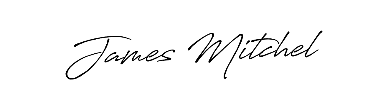 Antro_Vectra_Bolder is a professional signature style that is perfect for those who want to add a touch of class to their signature. It is also a great choice for those who want to make their signature more unique. Get James Mitchel name to fancy signature for free. James Mitchel signature style 7 images and pictures png