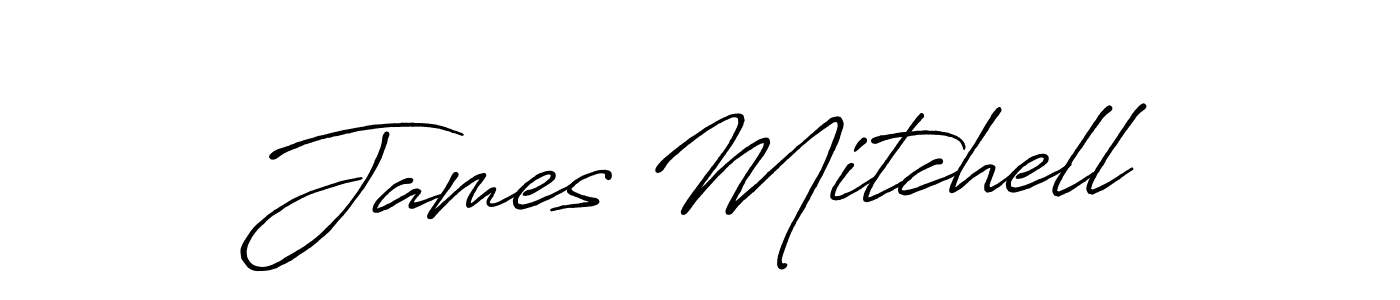 Create a beautiful signature design for name James Mitchell. With this signature (Antro_Vectra_Bolder) fonts, you can make a handwritten signature for free. James Mitchell signature style 7 images and pictures png