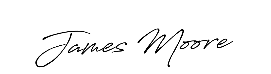 James Moore stylish signature style. Best Handwritten Sign (Antro_Vectra_Bolder) for my name. Handwritten Signature Collection Ideas for my name James Moore. James Moore signature style 7 images and pictures png