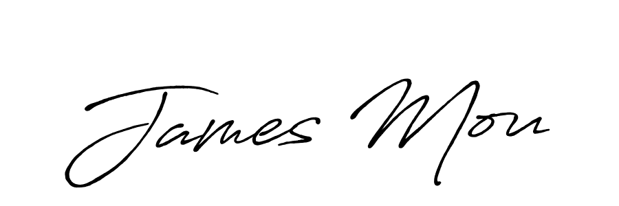 Make a short James Mou signature style. Manage your documents anywhere anytime using Antro_Vectra_Bolder. Create and add eSignatures, submit forms, share and send files easily. James Mou signature style 7 images and pictures png