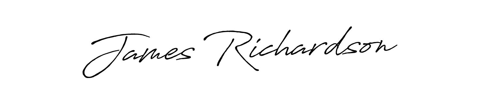 Create a beautiful signature design for name James Richardson. With this signature (Antro_Vectra_Bolder) fonts, you can make a handwritten signature for free. James Richardson signature style 7 images and pictures png