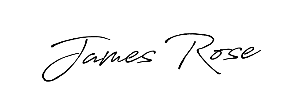 How to make James Rose signature? Antro_Vectra_Bolder is a professional autograph style. Create handwritten signature for James Rose name. James Rose signature style 7 images and pictures png