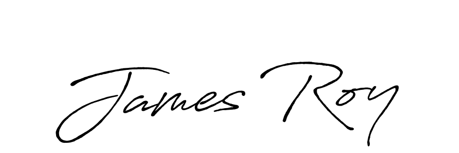 Design your own signature with our free online signature maker. With this signature software, you can create a handwritten (Antro_Vectra_Bolder) signature for name James Roy. James Roy signature style 7 images and pictures png