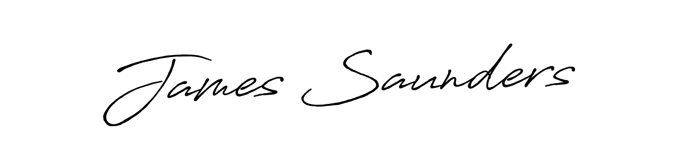 Make a beautiful signature design for name James Saunders. Use this online signature maker to create a handwritten signature for free. James Saunders signature style 7 images and pictures png
