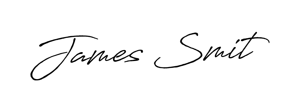 James Smit stylish signature style. Best Handwritten Sign (Antro_Vectra_Bolder) for my name. Handwritten Signature Collection Ideas for my name James Smit. James Smit signature style 7 images and pictures png