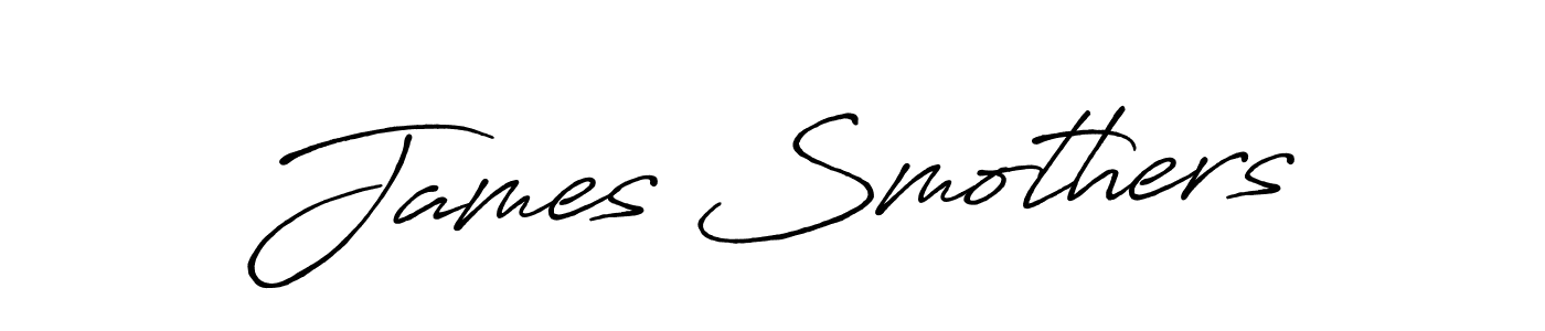 Similarly Antro_Vectra_Bolder is the best handwritten signature design. Signature creator online .You can use it as an online autograph creator for name James Smothers. James Smothers signature style 7 images and pictures png