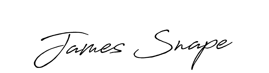 James Snape stylish signature style. Best Handwritten Sign (Antro_Vectra_Bolder) for my name. Handwritten Signature Collection Ideas for my name James Snape. James Snape signature style 7 images and pictures png