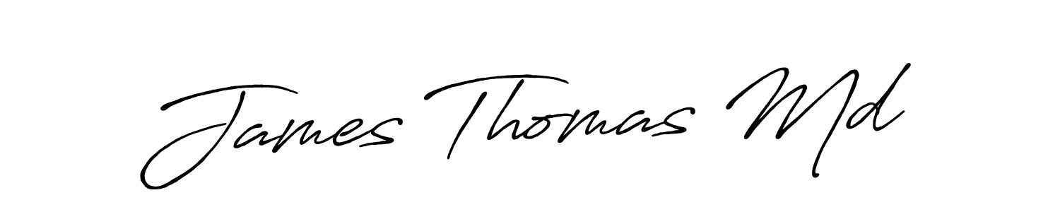 How to make James Thomas Md name signature. Use Antro_Vectra_Bolder style for creating short signs online. This is the latest handwritten sign. James Thomas Md signature style 7 images and pictures png