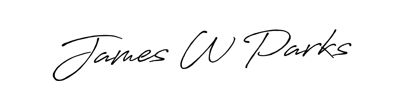 Also we have James W Parks name is the best signature style. Create professional handwritten signature collection using Antro_Vectra_Bolder autograph style. James W Parks signature style 7 images and pictures png