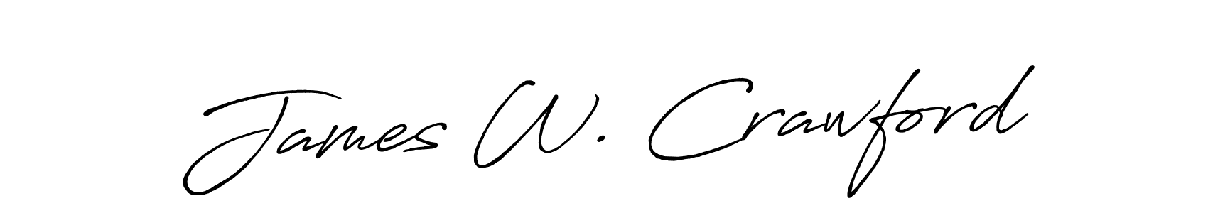 Antro_Vectra_Bolder is a professional signature style that is perfect for those who want to add a touch of class to their signature. It is also a great choice for those who want to make their signature more unique. Get James W. Crawford name to fancy signature for free. James W. Crawford signature style 7 images and pictures png