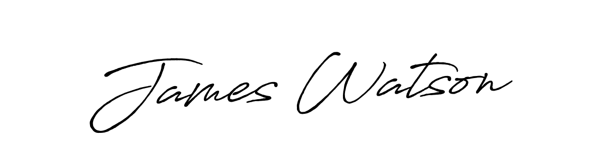 James Watson stylish signature style. Best Handwritten Sign (Antro_Vectra_Bolder) for my name. Handwritten Signature Collection Ideas for my name James Watson. James Watson signature style 7 images and pictures png