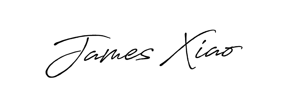 Create a beautiful signature design for name James Xiao. With this signature (Antro_Vectra_Bolder) fonts, you can make a handwritten signature for free. James Xiao signature style 7 images and pictures png