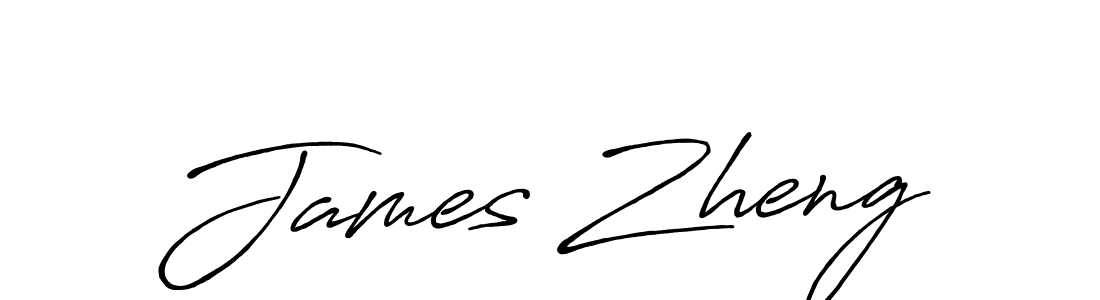 Make a beautiful signature design for name James Zheng. With this signature (Antro_Vectra_Bolder) style, you can create a handwritten signature for free. James Zheng signature style 7 images and pictures png