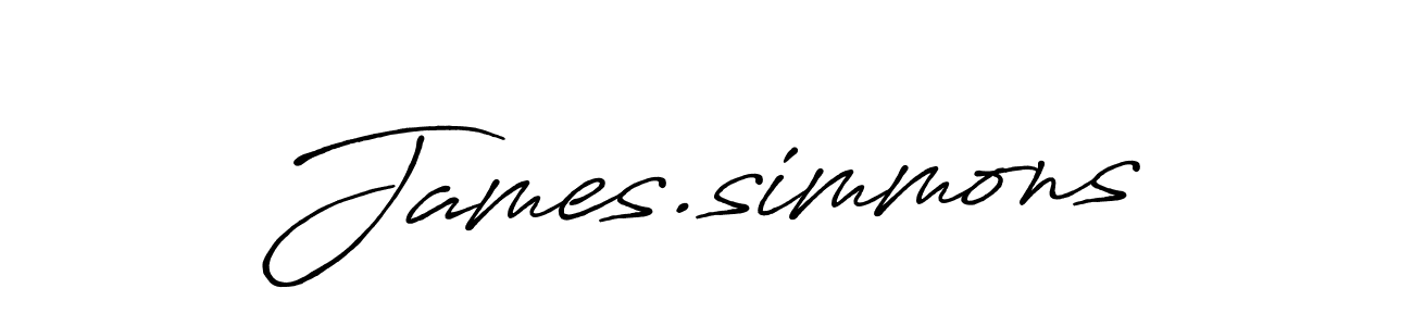 How to make James.simmons signature? Antro_Vectra_Bolder is a professional autograph style. Create handwritten signature for James.simmons name. James.simmons signature style 7 images and pictures png