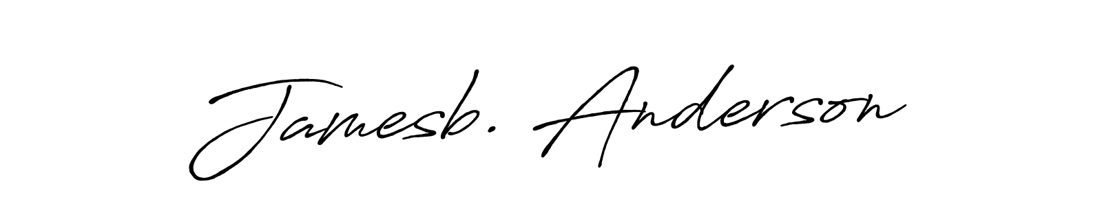 Create a beautiful signature design for name Jamesb. Anderson. With this signature (Antro_Vectra_Bolder) fonts, you can make a handwritten signature for free. Jamesb. Anderson signature style 7 images and pictures png