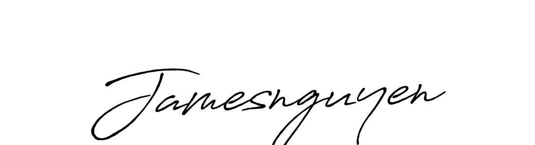 Create a beautiful signature design for name Jamesnguyen. With this signature (Antro_Vectra_Bolder) fonts, you can make a handwritten signature for free. Jamesnguyen signature style 7 images and pictures png