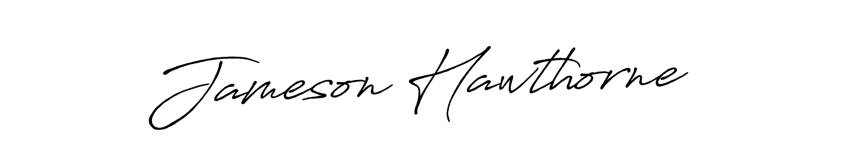 Create a beautiful signature design for name Jameson Hawthorne. With this signature (Antro_Vectra_Bolder) fonts, you can make a handwritten signature for free. Jameson Hawthorne signature style 7 images and pictures png