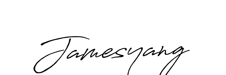 Use a signature maker to create a handwritten signature online. With this signature software, you can design (Antro_Vectra_Bolder) your own signature for name Jamesyang. Jamesyang signature style 7 images and pictures png