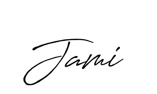 Make a beautiful signature design for name Jami . With this signature (Antro_Vectra_Bolder) style, you can create a handwritten signature for free. Jami  signature style 7 images and pictures png