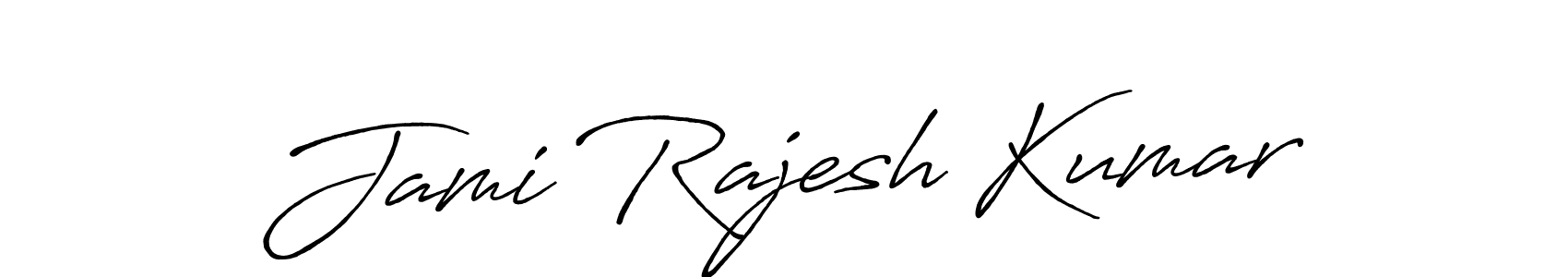 It looks lik you need a new signature style for name Jami Rajesh Kumar. Design unique handwritten (Antro_Vectra_Bolder) signature with our free signature maker in just a few clicks. Jami Rajesh Kumar signature style 7 images and pictures png