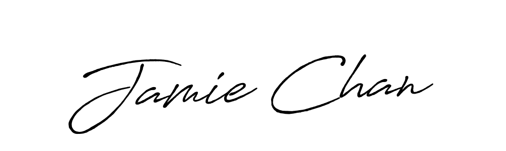 Use a signature maker to create a handwritten signature online. With this signature software, you can design (Antro_Vectra_Bolder) your own signature for name Jamie Chan. Jamie Chan signature style 7 images and pictures png