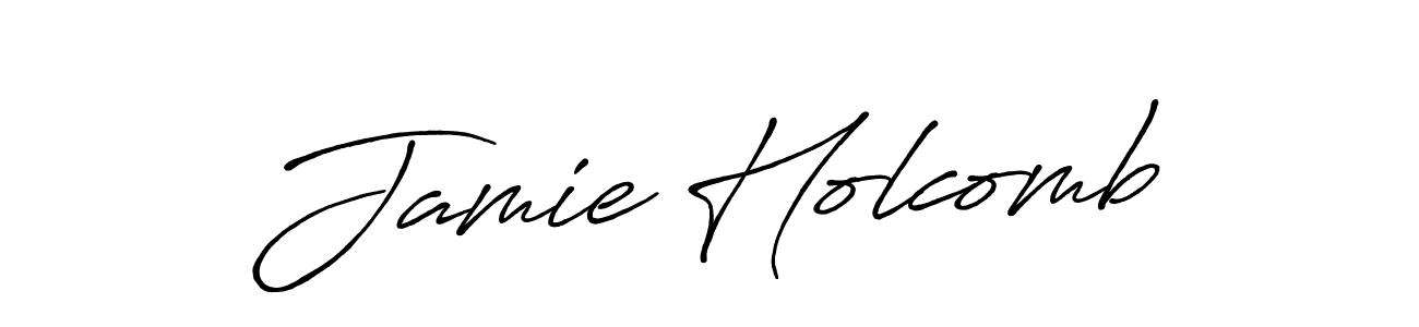 You should practise on your own different ways (Antro_Vectra_Bolder) to write your name (Jamie Holcomb) in signature. don't let someone else do it for you. Jamie Holcomb signature style 7 images and pictures png
