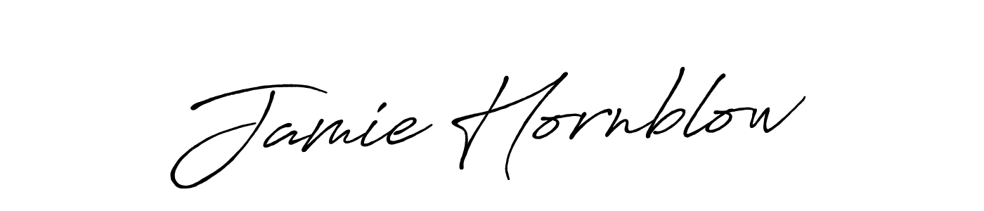 The best way (Antro_Vectra_Bolder) to make a short signature is to pick only two or three words in your name. The name Jamie Hornblow include a total of six letters. For converting this name. Jamie Hornblow signature style 7 images and pictures png