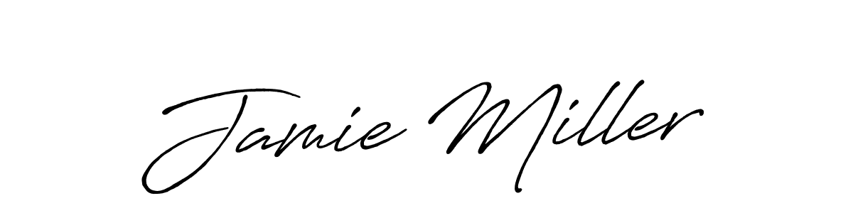 Make a beautiful signature design for name Jamie Miller. With this signature (Antro_Vectra_Bolder) style, you can create a handwritten signature for free. Jamie Miller signature style 7 images and pictures png