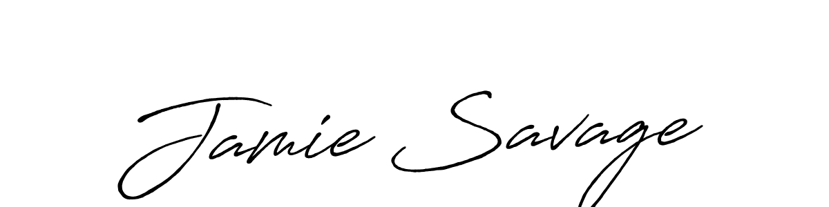 Also You can easily find your signature by using the search form. We will create Jamie Savage name handwritten signature images for you free of cost using Antro_Vectra_Bolder sign style. Jamie Savage signature style 7 images and pictures png