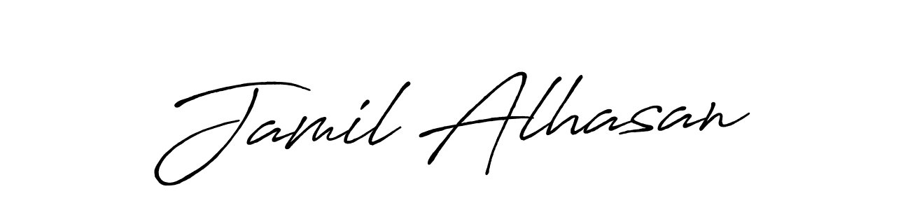 It looks lik you need a new signature style for name Jamil Alhasan. Design unique handwritten (Antro_Vectra_Bolder) signature with our free signature maker in just a few clicks. Jamil Alhasan signature style 7 images and pictures png