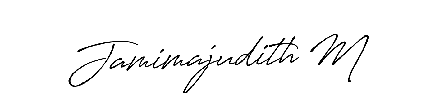 How to Draw Jamimajudith M signature style? Antro_Vectra_Bolder is a latest design signature styles for name Jamimajudith M. Jamimajudith M signature style 7 images and pictures png