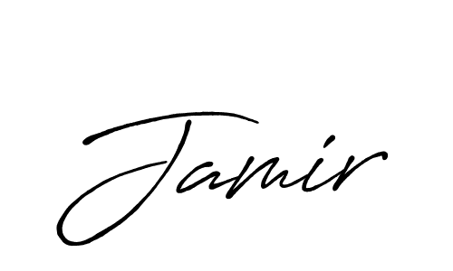 Use a signature maker to create a handwritten signature online. With this signature software, you can design (Antro_Vectra_Bolder) your own signature for name Jamir. Jamir signature style 7 images and pictures png