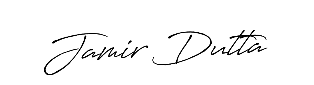 Jamir Dutta stylish signature style. Best Handwritten Sign (Antro_Vectra_Bolder) for my name. Handwritten Signature Collection Ideas for my name Jamir Dutta. Jamir Dutta signature style 7 images and pictures png