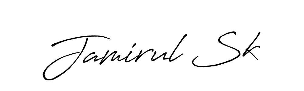 Also You can easily find your signature by using the search form. We will create Jamirul Sk name handwritten signature images for you free of cost using Antro_Vectra_Bolder sign style. Jamirul Sk signature style 7 images and pictures png