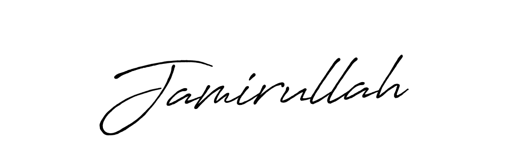 Create a beautiful signature design for name Jamirullah. With this signature (Antro_Vectra_Bolder) fonts, you can make a handwritten signature for free. Jamirullah signature style 7 images and pictures png