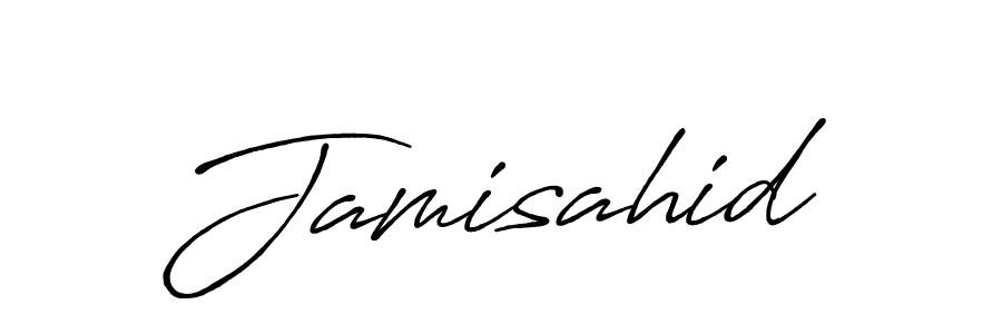 Use a signature maker to create a handwritten signature online. With this signature software, you can design (Antro_Vectra_Bolder) your own signature for name Jamisahid. Jamisahid signature style 7 images and pictures png