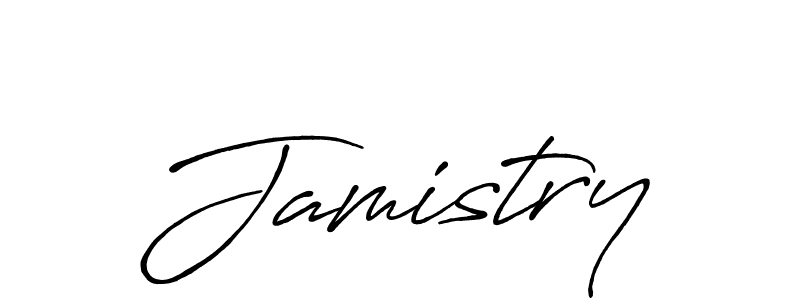 Create a beautiful signature design for name Jamistry. With this signature (Antro_Vectra_Bolder) fonts, you can make a handwritten signature for free. Jamistry signature style 7 images and pictures png