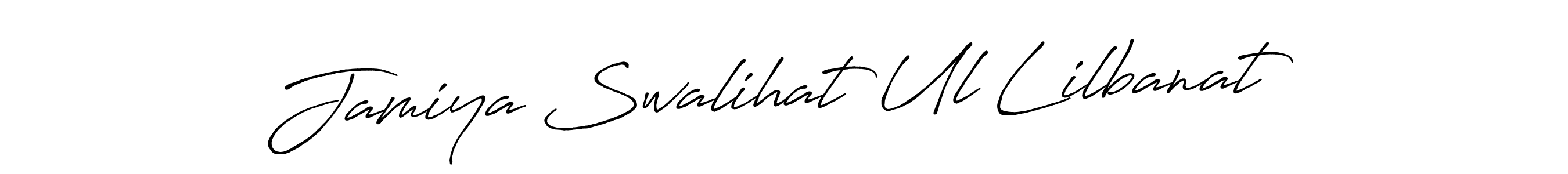 Here are the top 10 professional signature styles for the name Jamiya Swalihat Ul Lilbanat. These are the best autograph styles you can use for your name. Jamiya Swalihat Ul Lilbanat signature style 7 images and pictures png