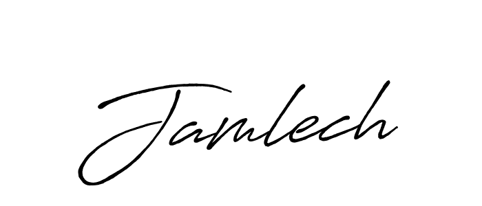 Also we have Jamlech name is the best signature style. Create professional handwritten signature collection using Antro_Vectra_Bolder autograph style. Jamlech signature style 7 images and pictures png