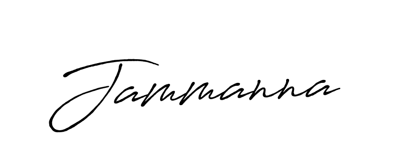 Make a beautiful signature design for name Jammanna. With this signature (Antro_Vectra_Bolder) style, you can create a handwritten signature for free. Jammanna signature style 7 images and pictures png