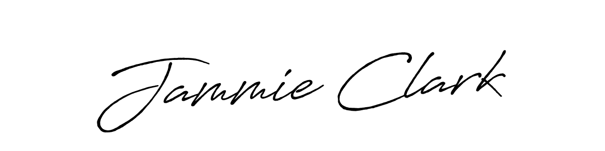 Jammie Clark stylish signature style. Best Handwritten Sign (Antro_Vectra_Bolder) for my name. Handwritten Signature Collection Ideas for my name Jammie Clark. Jammie Clark signature style 7 images and pictures png
