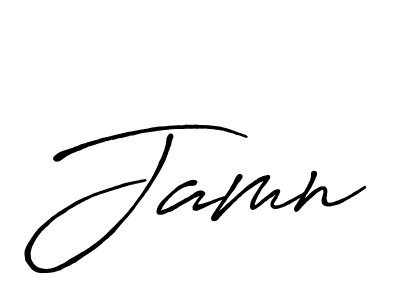 Jamn stylish signature style. Best Handwritten Sign (Antro_Vectra_Bolder) for my name. Handwritten Signature Collection Ideas for my name Jamn. Jamn signature style 7 images and pictures png