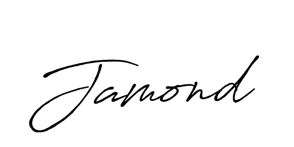 How to make Jamond signature? Antro_Vectra_Bolder is a professional autograph style. Create handwritten signature for Jamond name. Jamond signature style 7 images and pictures png