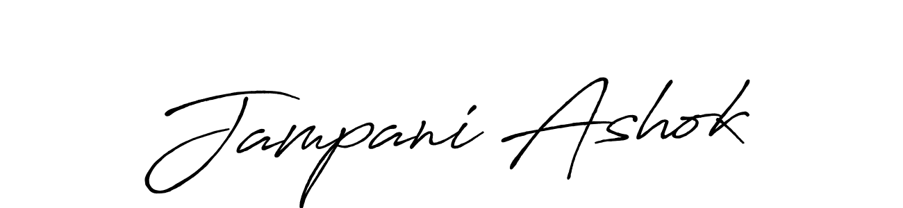 Design your own signature with our free online signature maker. With this signature software, you can create a handwritten (Antro_Vectra_Bolder) signature for name Jampani Ashok. Jampani Ashok signature style 7 images and pictures png