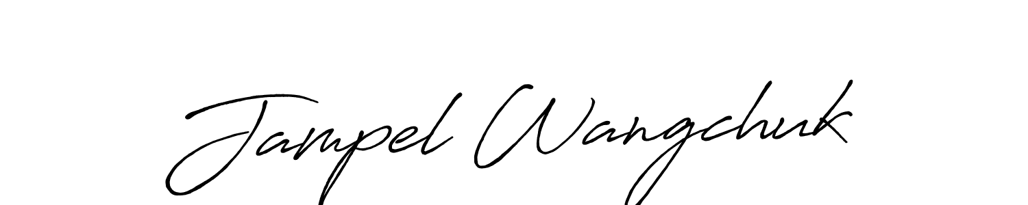 Once you've used our free online signature maker to create your best signature Antro_Vectra_Bolder style, it's time to enjoy all of the benefits that Jampel Wangchuk name signing documents. Jampel Wangchuk signature style 7 images and pictures png