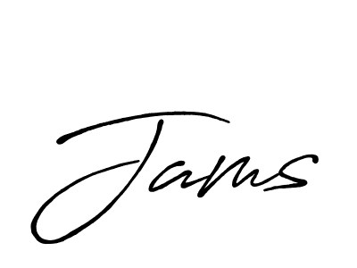 How to make Jams name signature. Use Antro_Vectra_Bolder style for creating short signs online. This is the latest handwritten sign. Jams signature style 7 images and pictures png